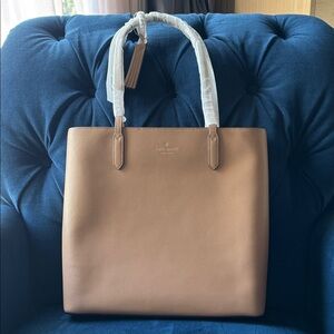 Kate Spade Light Brown Leather Tote